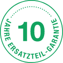 10 Jahre Ersatzteile garantiert
