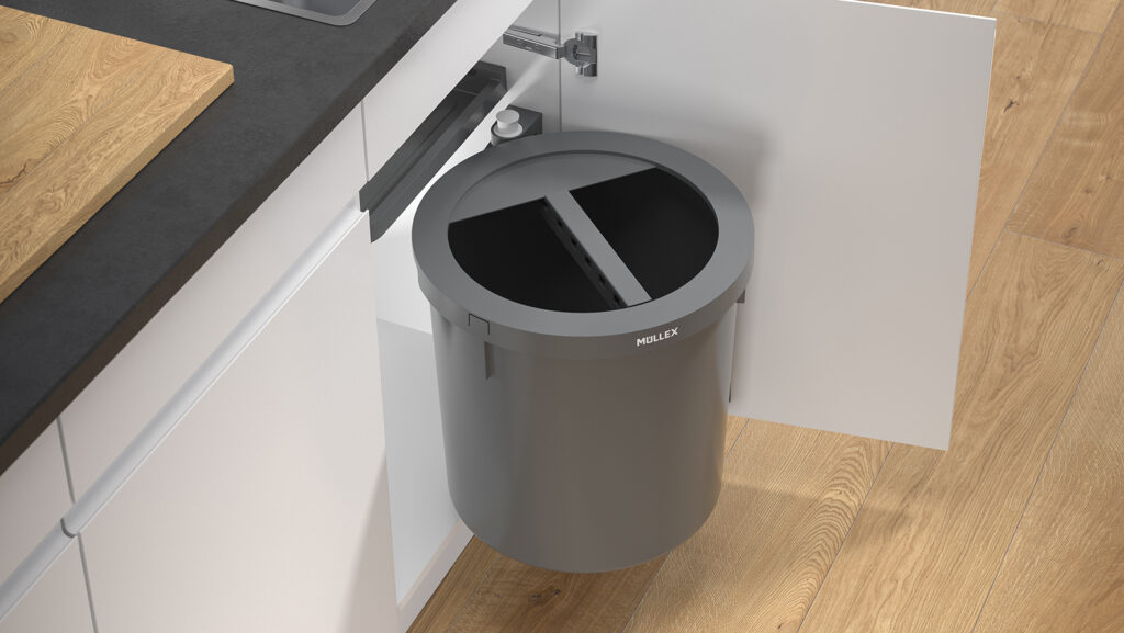 Müllex D-LINE im Küchenunterschrank